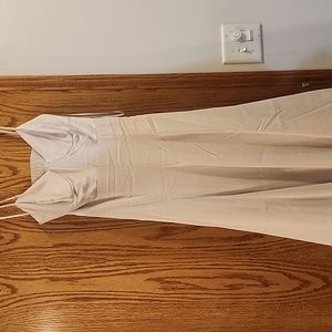 Express Satin Creme Midi Dress Size XS